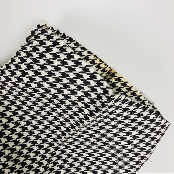 Vintage brown cream houndstooth high waisted pants small - Picture 6 of 8